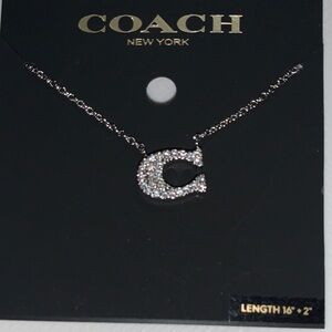 Coach Pave signature necklace